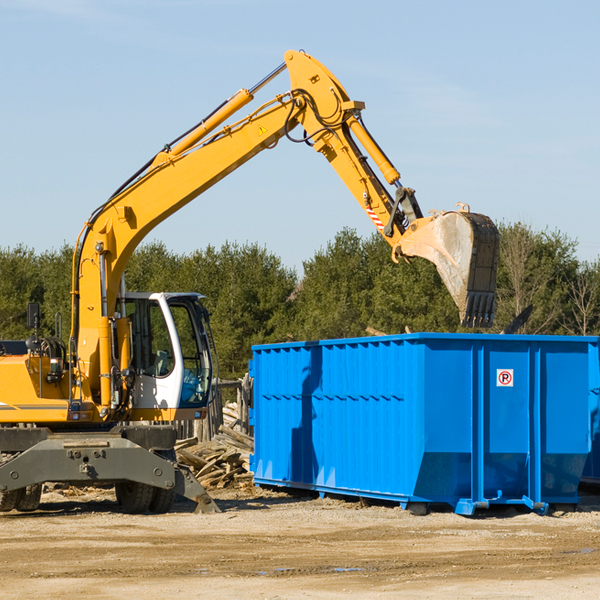 what size residential dumpster rentals are available in Gauley Bridge WV